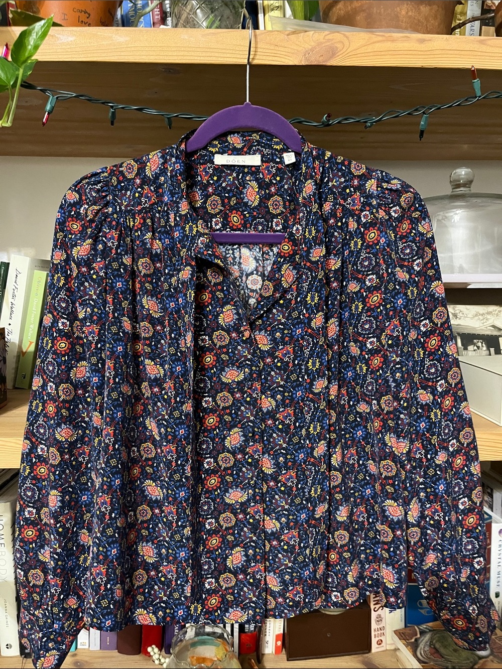 Doen Josselyn Top in Midnight Riviera Medallion